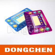 Fashion Colorful Printed Plastic Graphic Overlay for Game Player